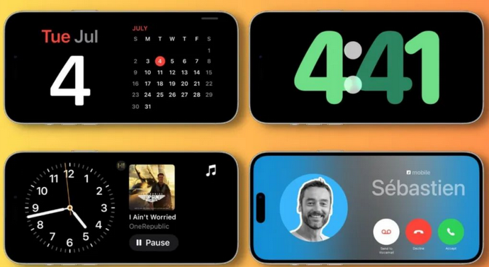武都苹果手机维修分享iOS17横屏充电待机显示有什么好处 