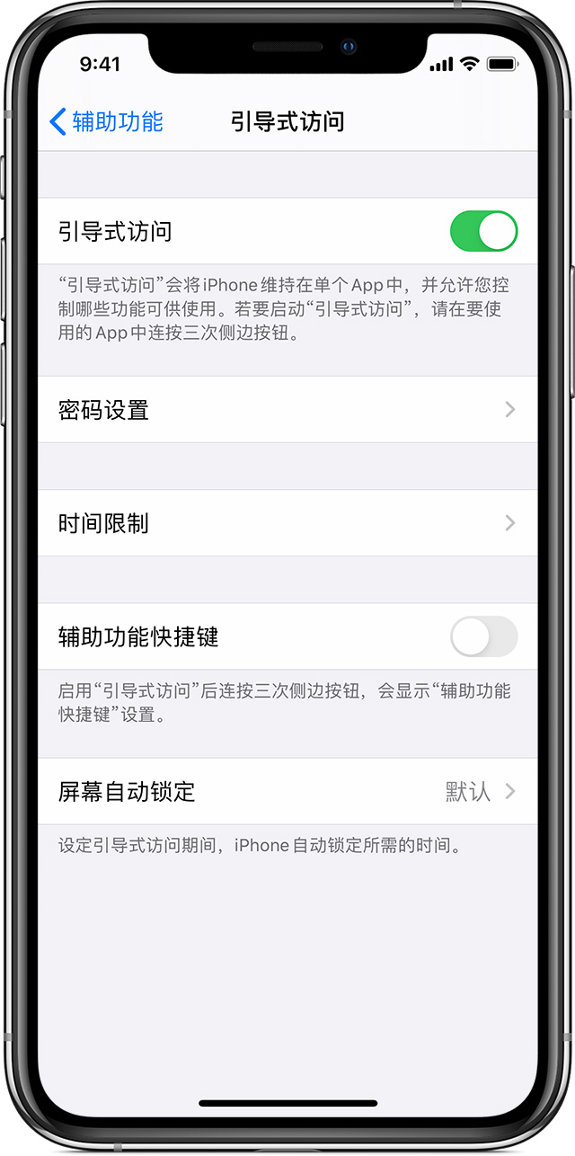 武都苹果手机维修分享如何在 iPhone 上退出引导式访问 