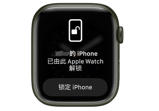 武都苹果手机维修分享用 AppleWatch 解锁配备面容 ID 的 iPhone方法 