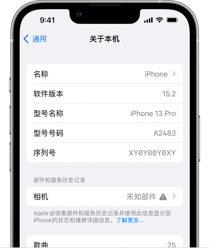 武都苹果维修分享iPhone 出现提示相机“未知部件”是什么原因？ 